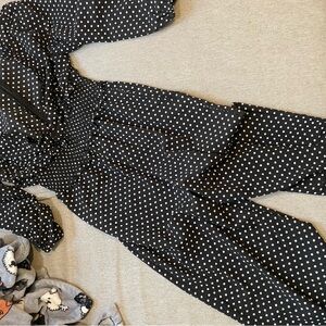 MAX STUDIO Polka Dot Women's Jumpsuit Size Small